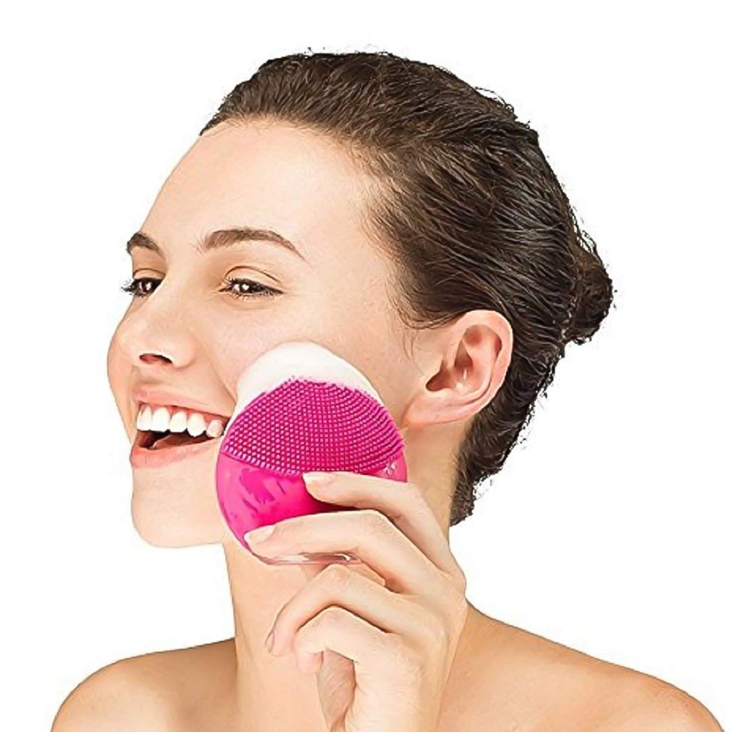 Silicone USB Facial Cleansing Brush and Face Massager (1 Pc) Silicone USB Facial Cleansing Brush and Face Massager (1 Pc)